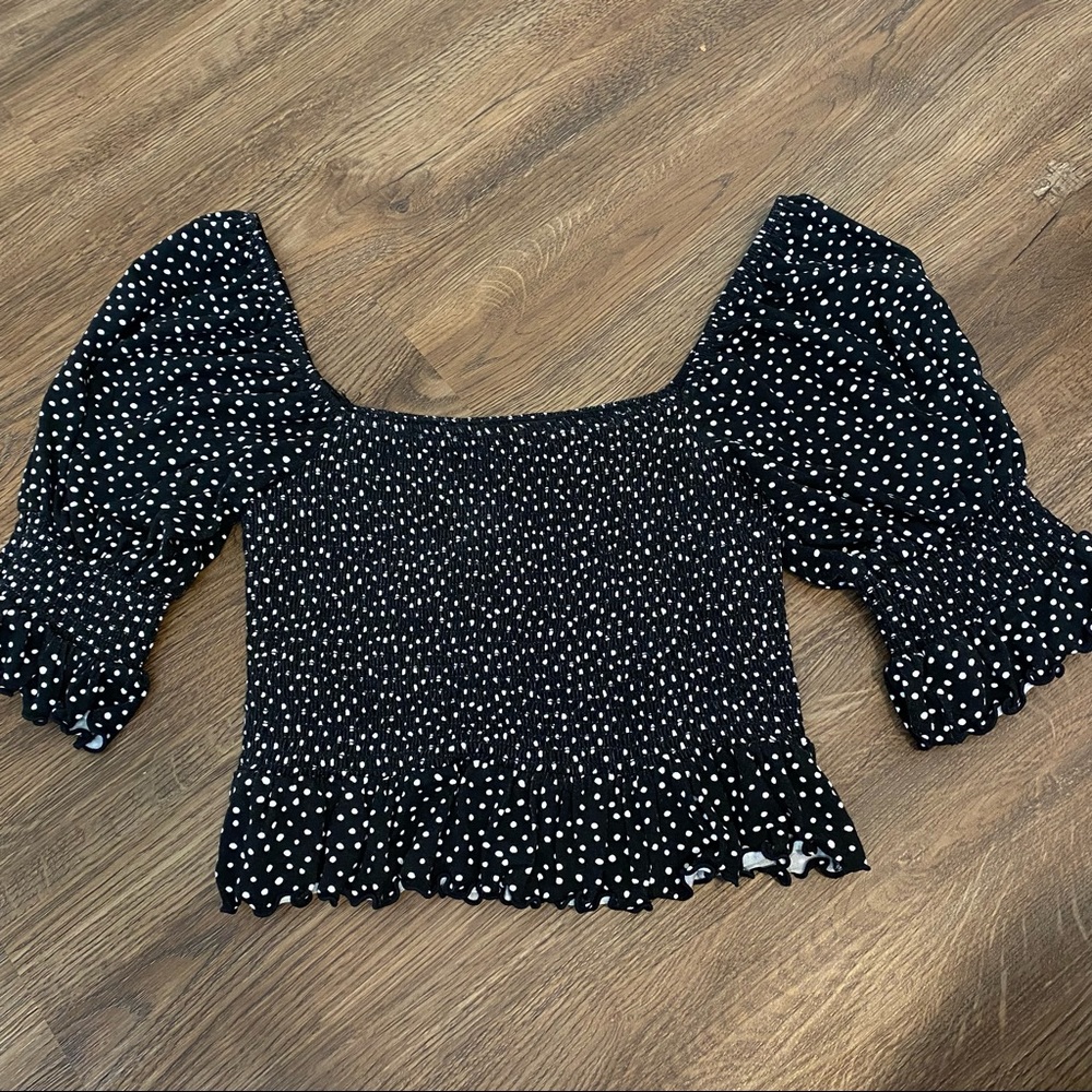 🖤 Polka Dot Square neck Blouse 🖤